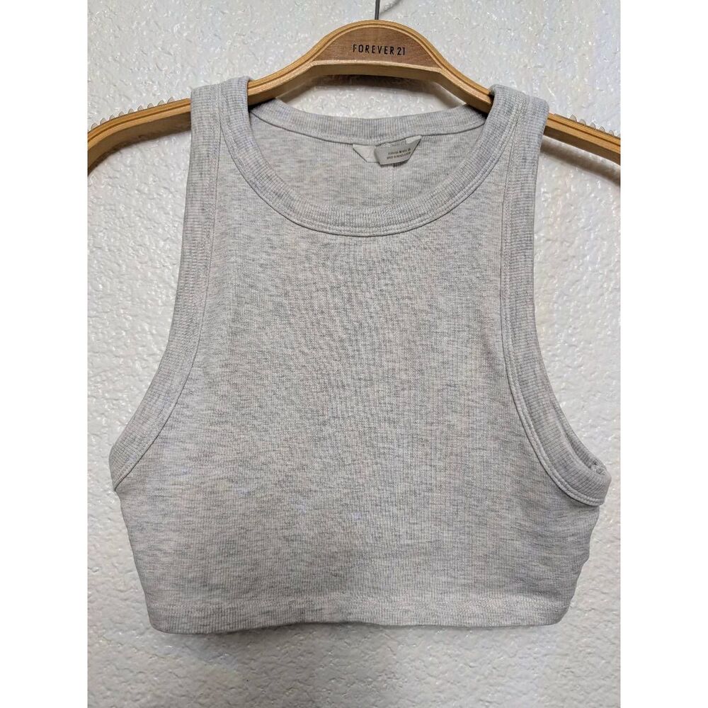 Zara Gray crop top medium